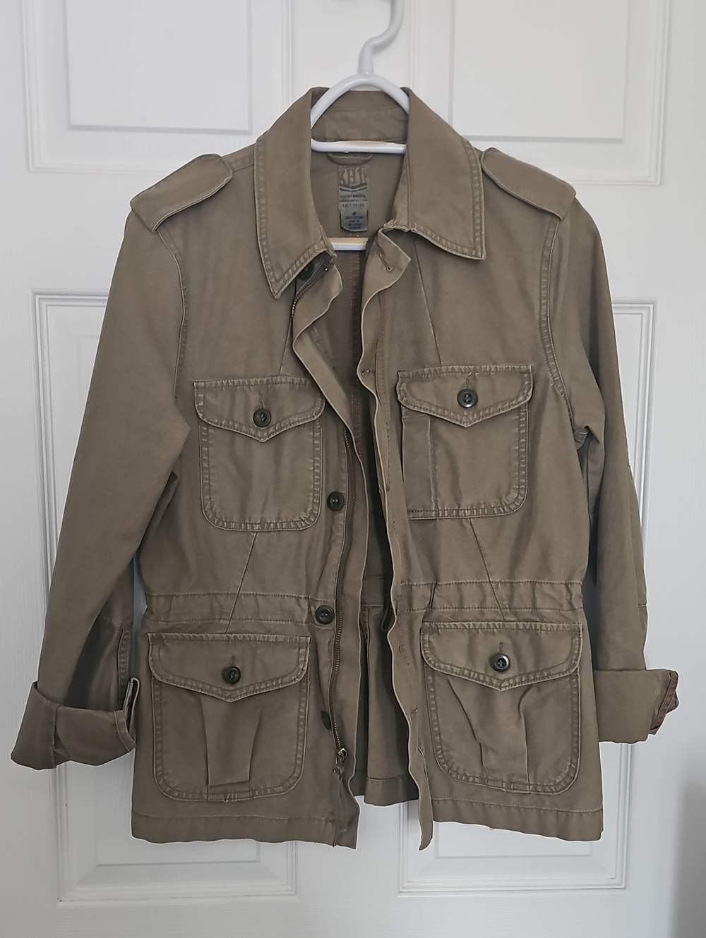 Lucky Brand Women's Military Field Jacket in Khaki